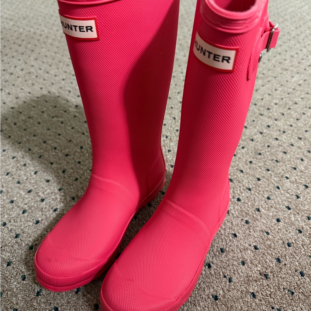Hunter Kids Pink Rain Boots
